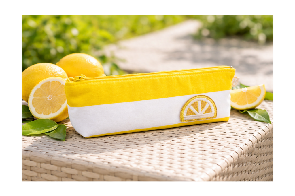 Trousse format école citron