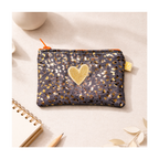 Trousse jean leopard avec écusson