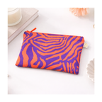 Trousse zèbre orange et violet