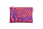 Trousse zèbre orange et violet