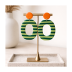 Boucles d'oreilles grand format rayures